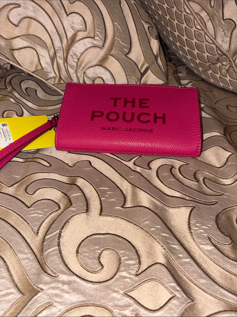 Marc Jacobs Pink Raspberry The Pouch Wristlet NWT